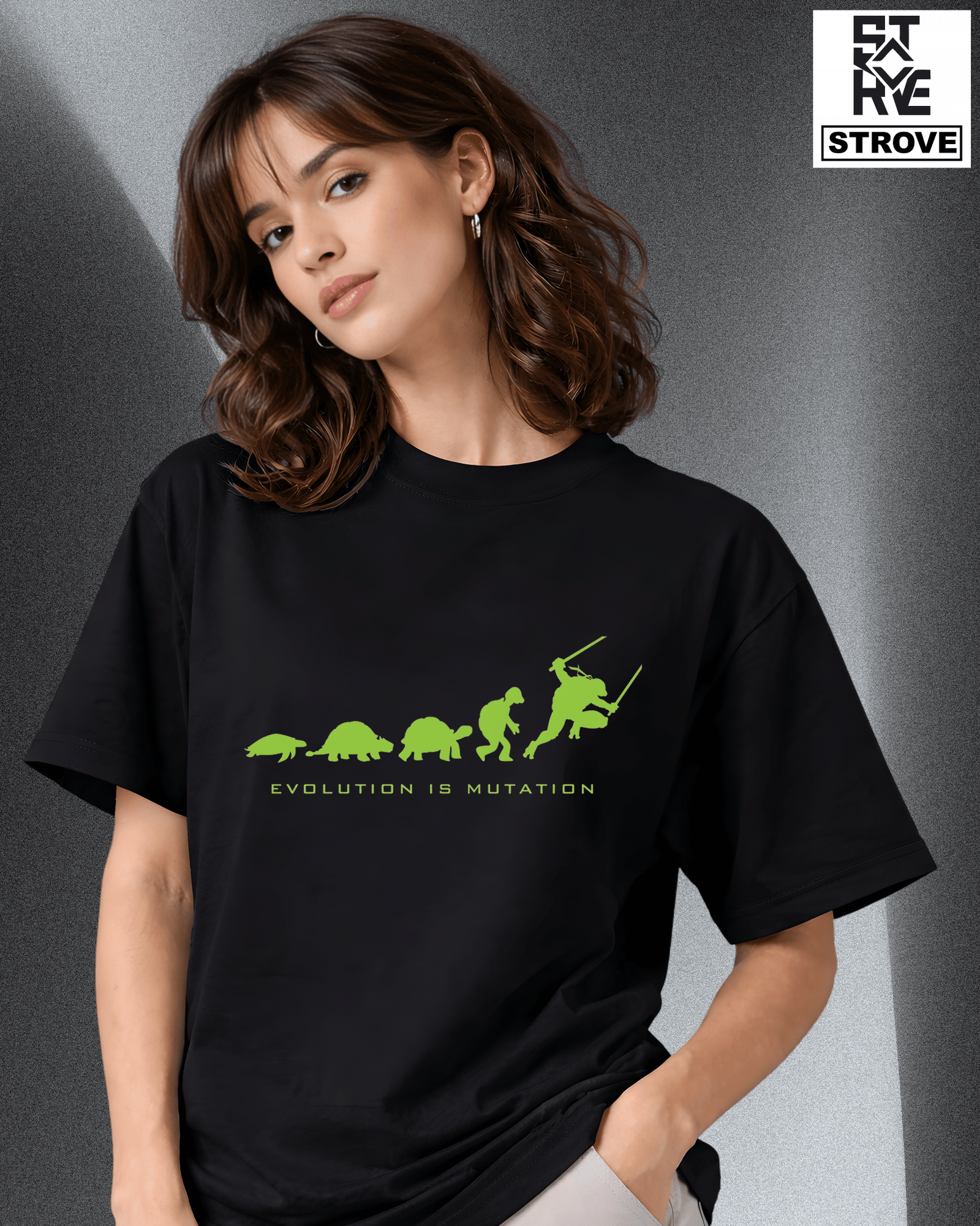 "Evolution" Oversized Tee –  Origin Story Edition